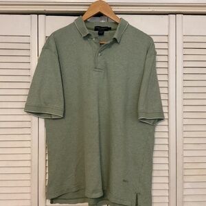 Daniel Cremieux Collection Green Short Sleeve Polo Shirt Size Large EUC